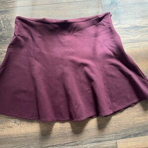 Victoria's Secret Deep Burgundy Skater Skirt